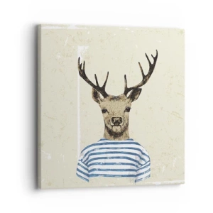 Obraz na plátne - Pretože mám rád pruhované košele! - 30x30 cm