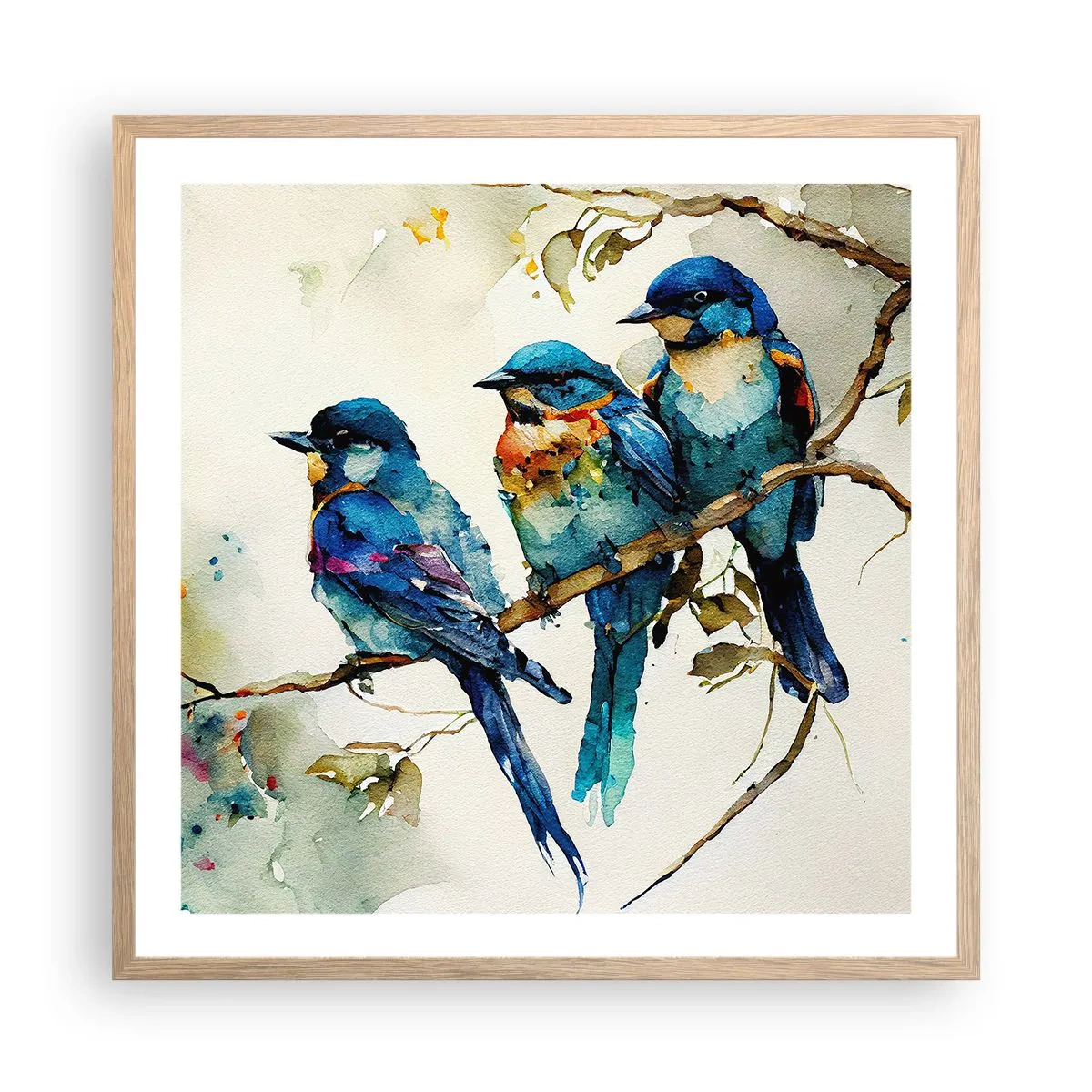 Plagát v ráme zo svetlého duba - Urazil sa? - 60x60 cm