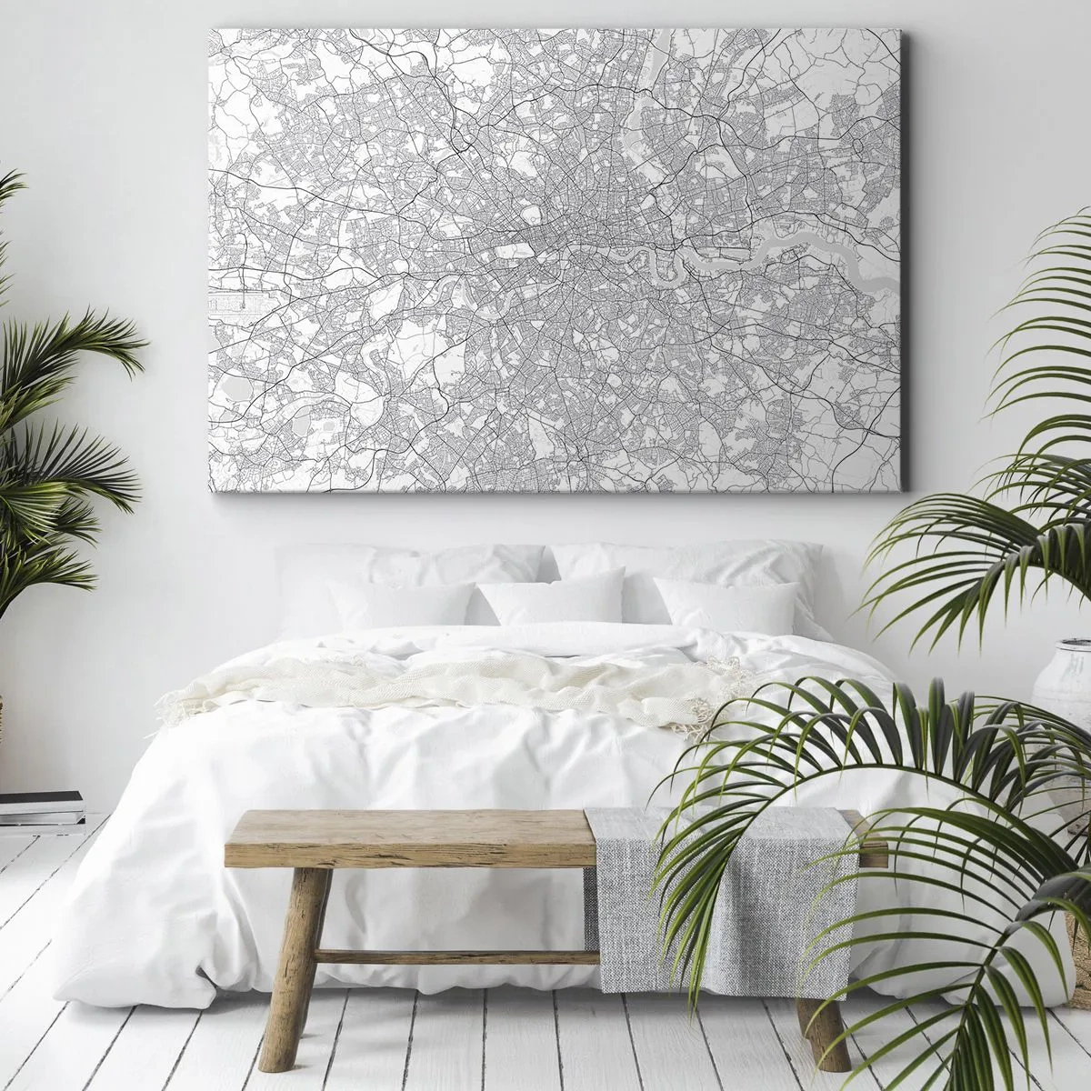 Obraz na plátne - Mapa londýnskeho labyrintu - 100x70 cm