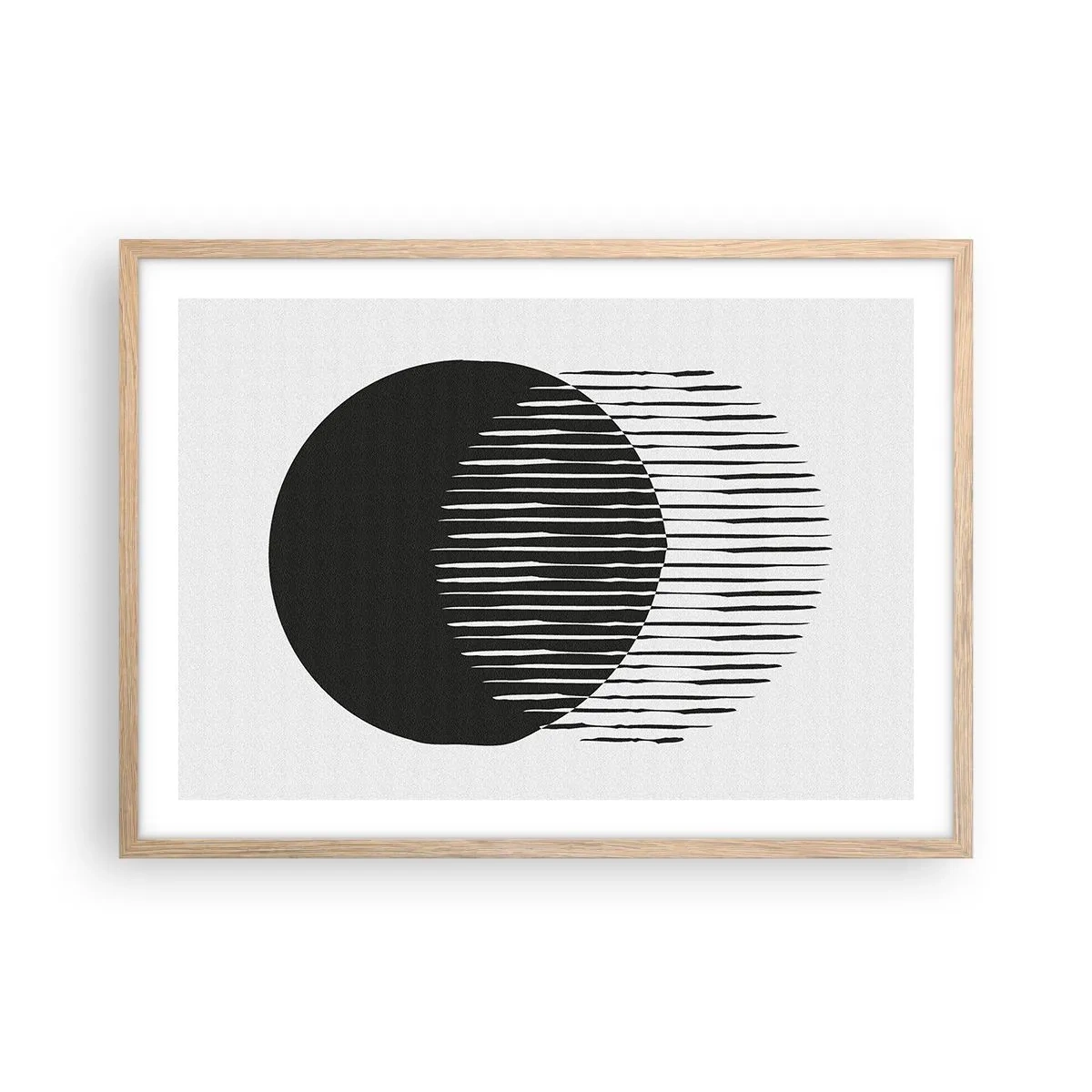 Plagát v ráme zo svetlého duba - Jeho alter ego - 70x50 cm