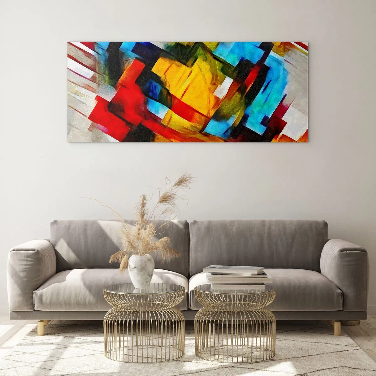 Obraz na skle - Viacfarebný mix - 100x40 cm