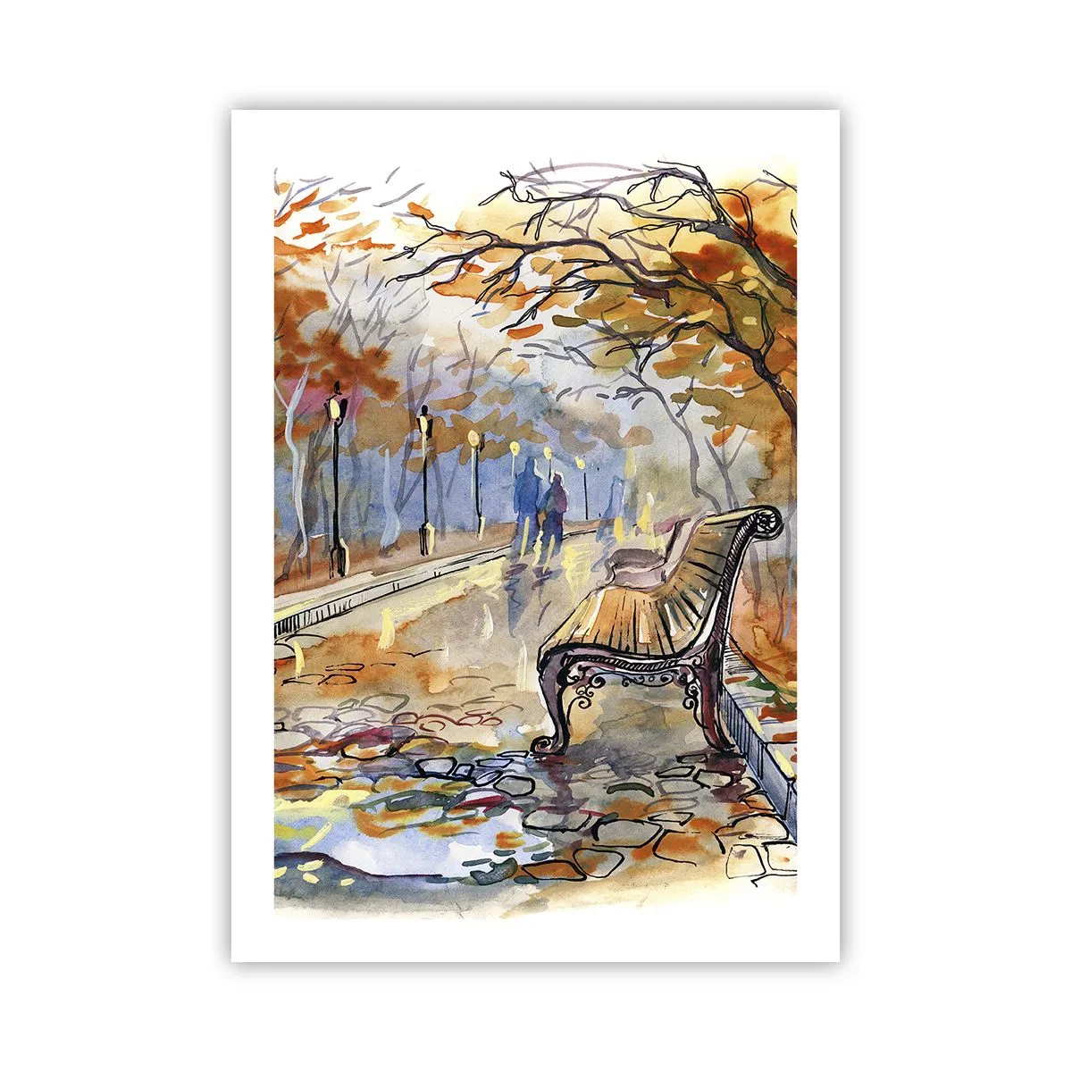 Plagát - Spoločne putovať jeseňou - 50x70 cm