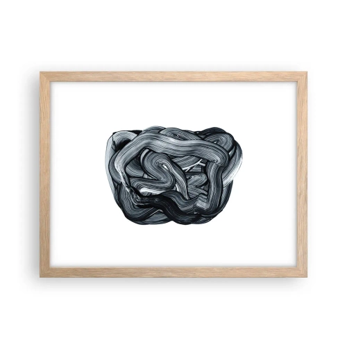 Plagát v ráme zo svetlého duba - Nie je to tak jednoduché - 40x30 cm