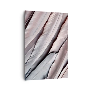 Obraz na plátne - V ružovej a striebornej - 70x100 cm