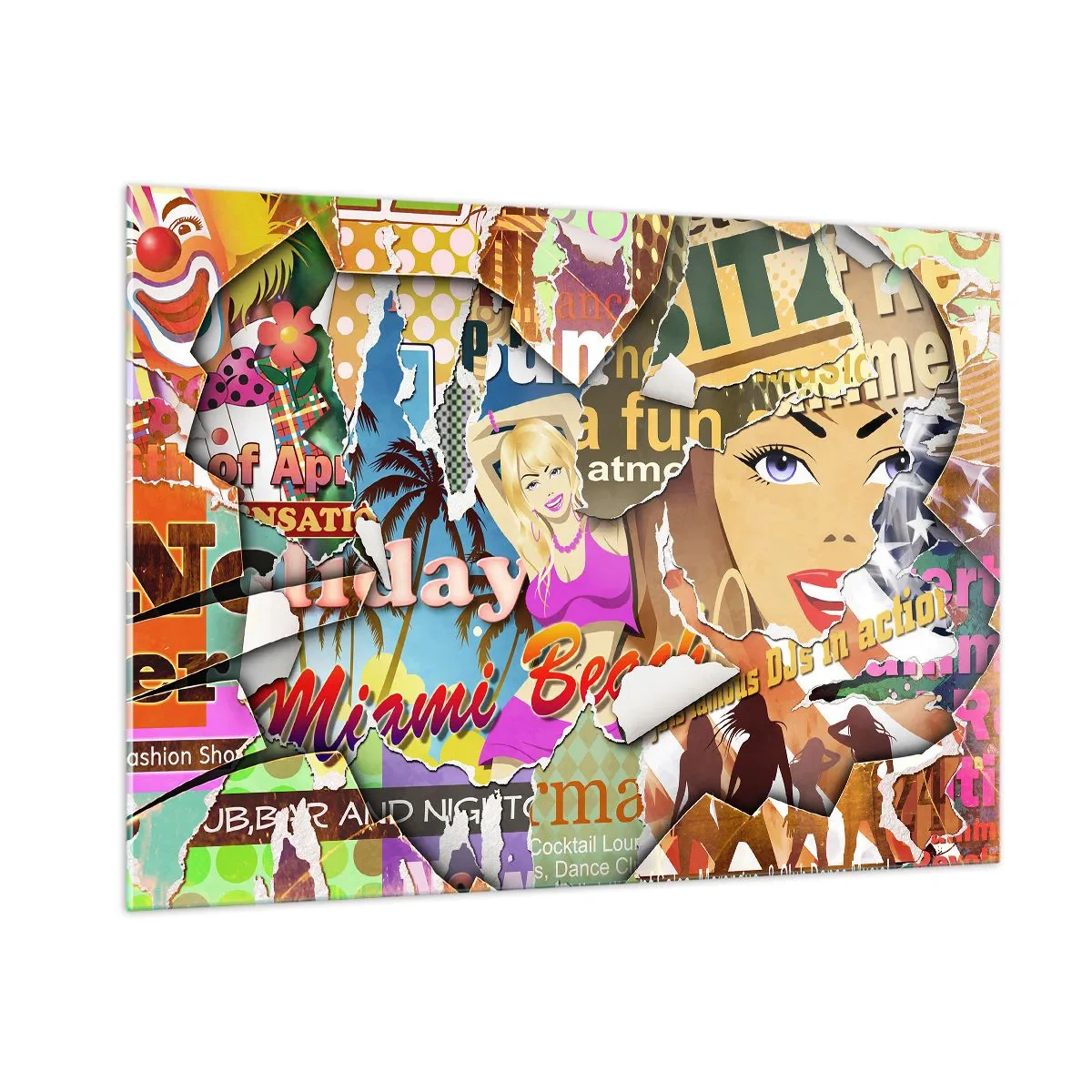 Obraz na skle - Prázdninová retrospektíva - 100x70 cm