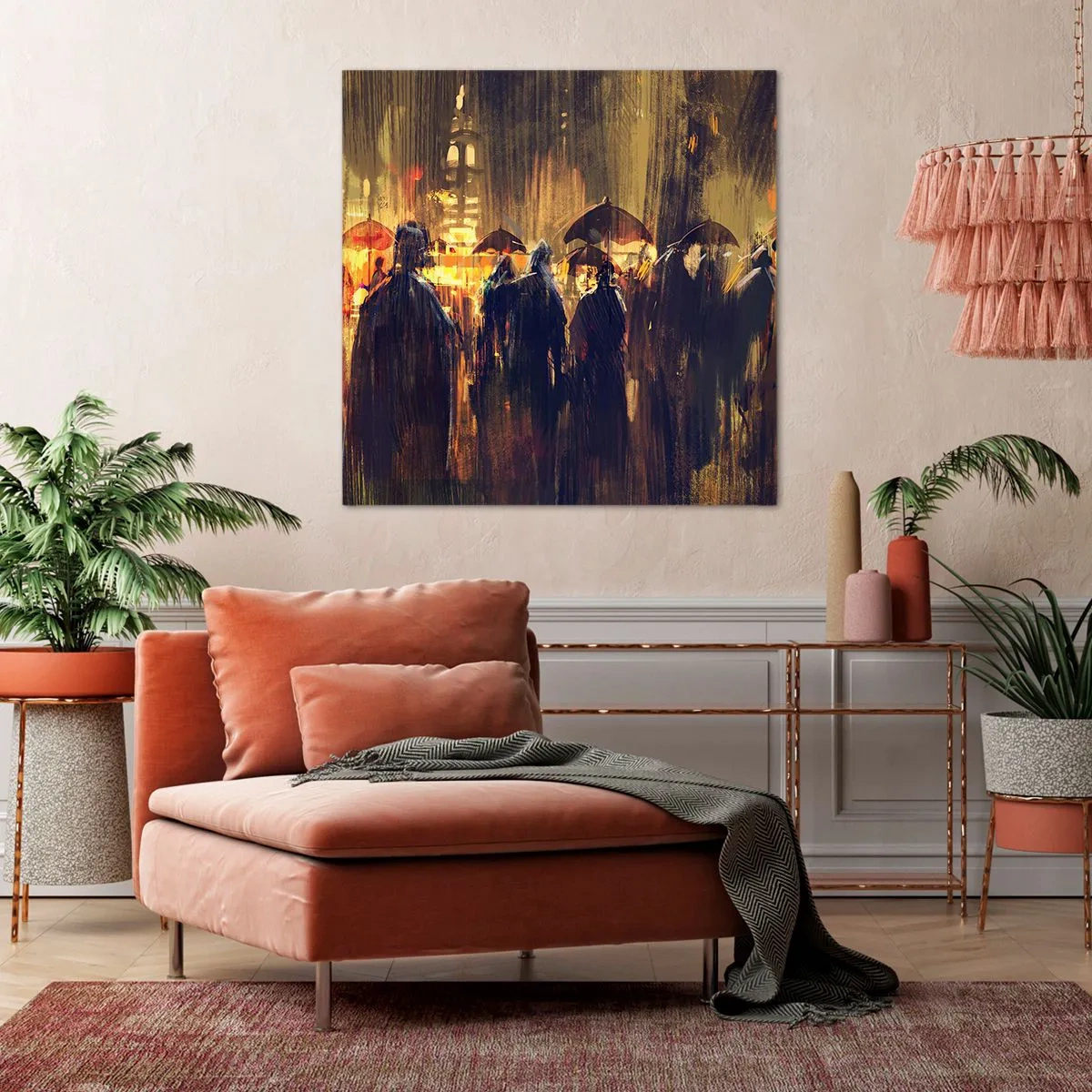 Obraz na plátne - Nasledovníci dažďa - 60x60 cm