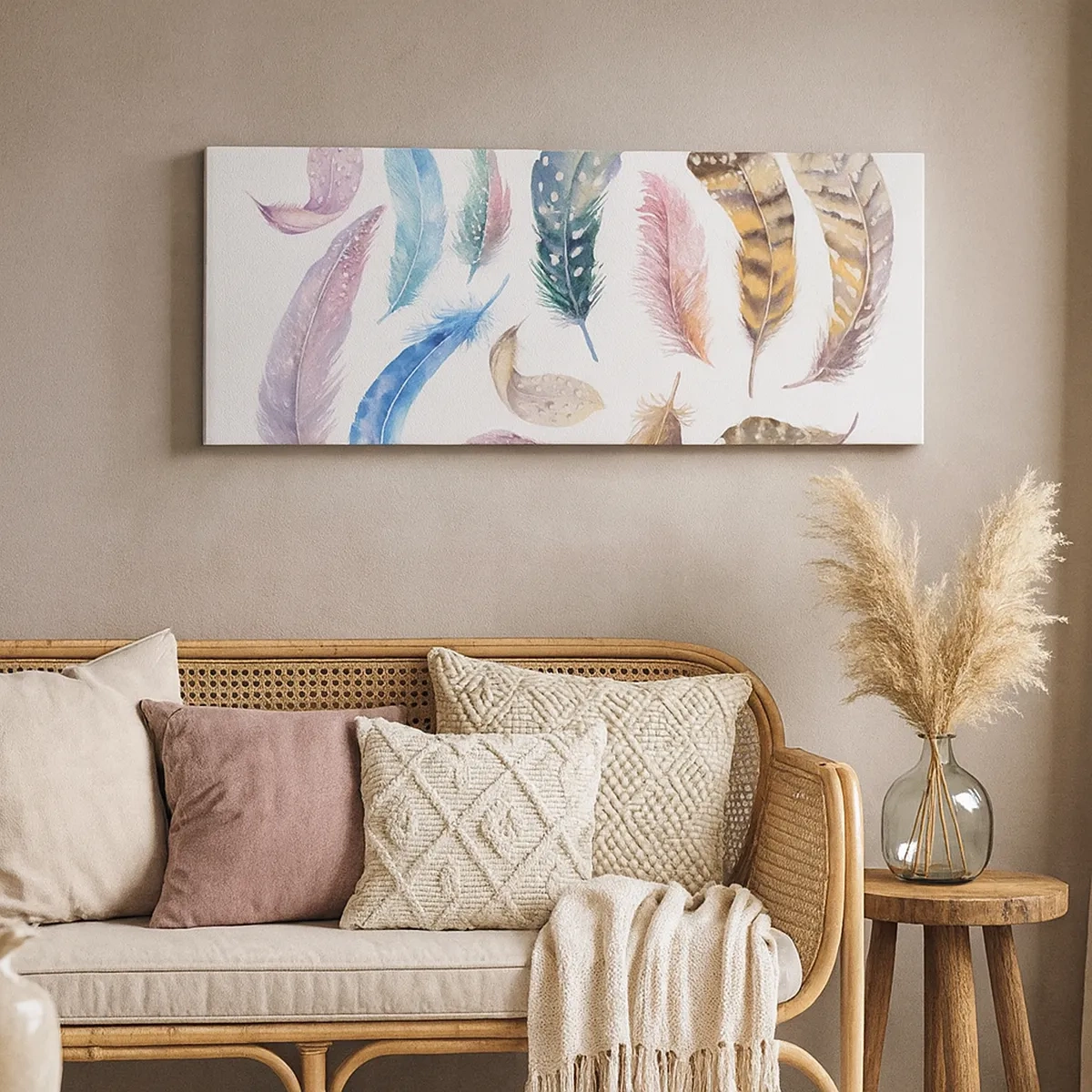 Obraz na plátne - Ľahké, strakaté a viacfarebné - 30x30 cm