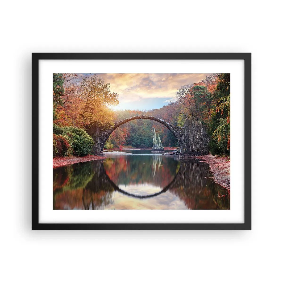 Plagát v čiernom ráme - Za zrkadlom - 50x40 cm