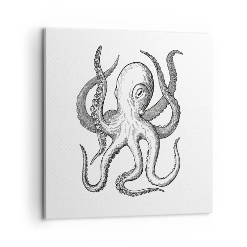 Obraz na plátne - Tancujúca s vlnami - 60x60 cm