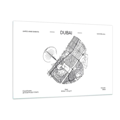 Obraz na skle - Anatómia Dubaja - 120x80 cm