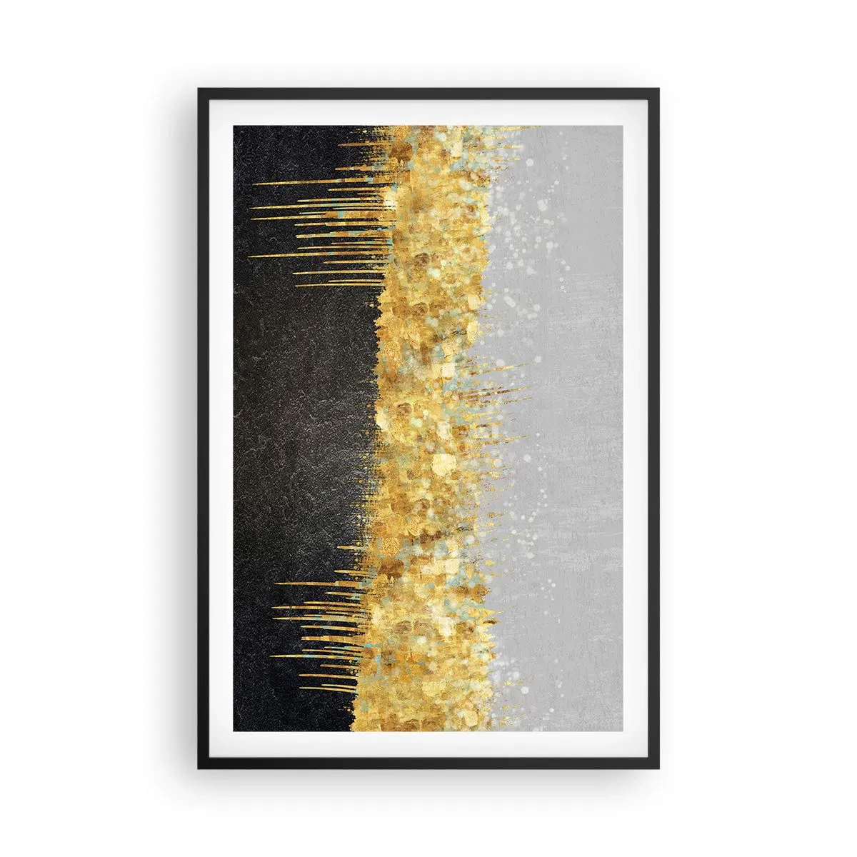 Plagát v čiernom ráme - Dovnútra a nahor - 61x91 cm