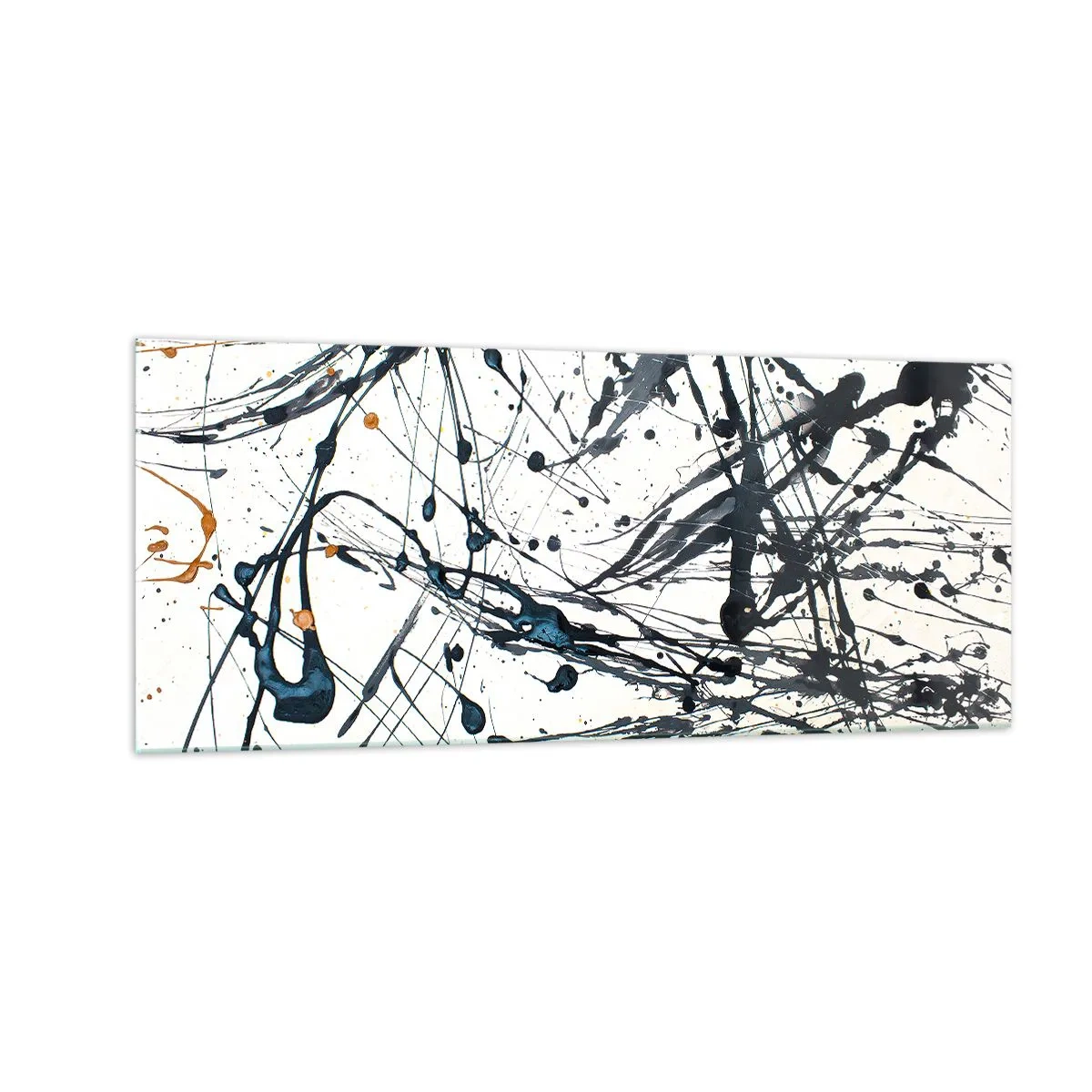 Obraz na skle - Expresionistická abstrakcia - 100x40 cm