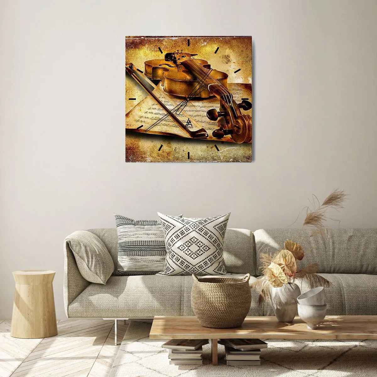 Nástenné hodiny - Okamžite potrebný virtuóz - 40x40 cm