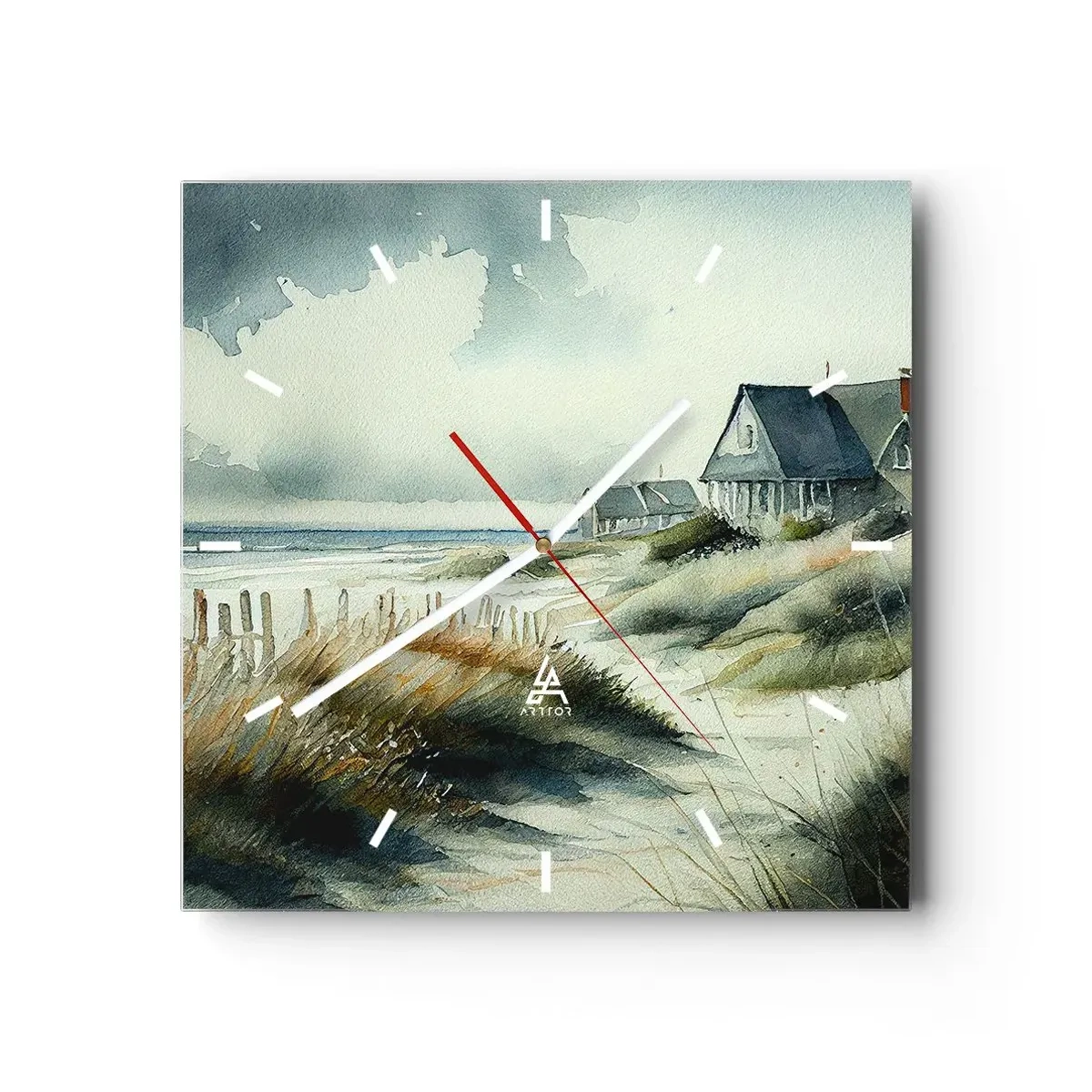 Nástenné hodiny - Ďaleko od zhonu - 40x40 cm