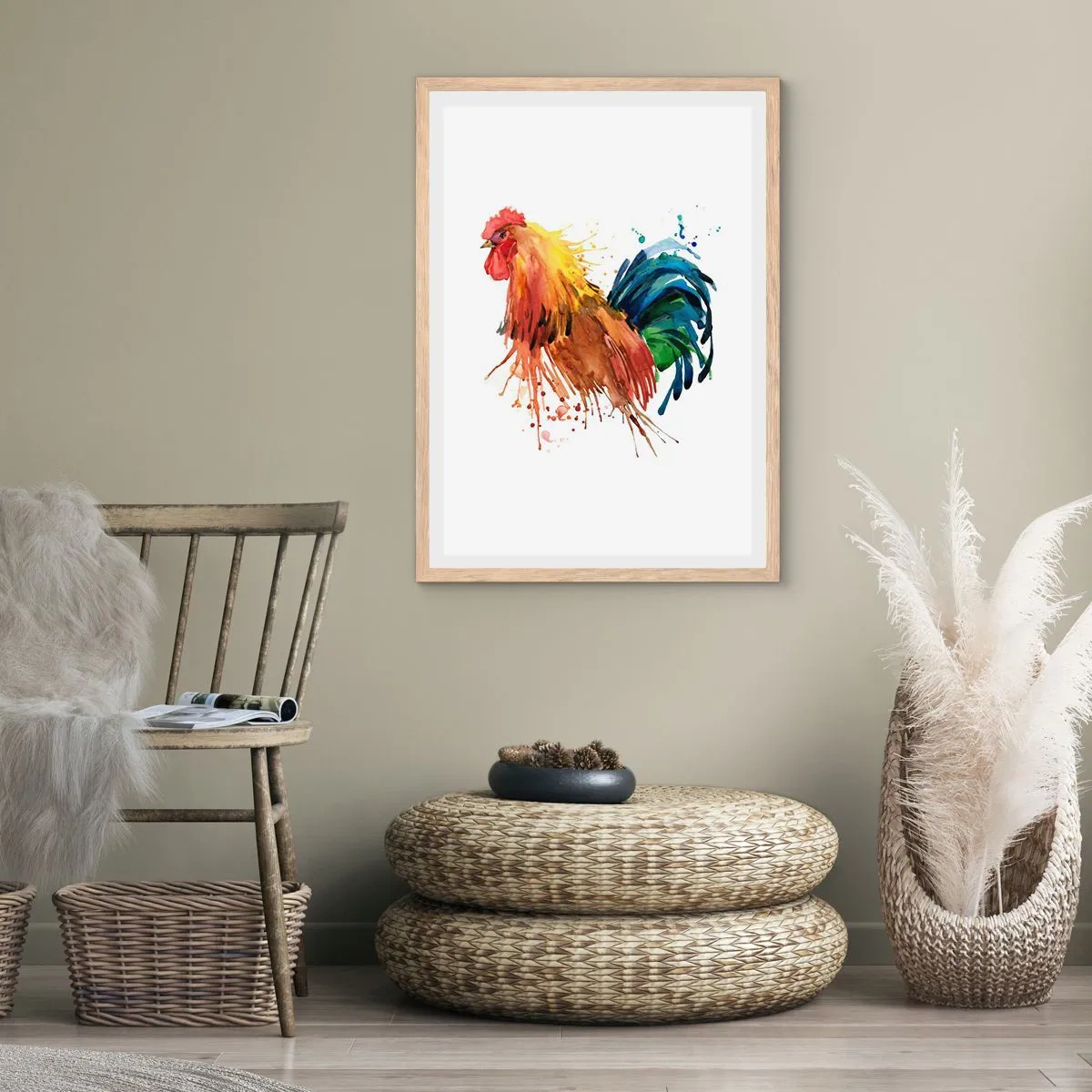 Plagát v ráme zo svetlého duba - Kráľovský šat, kráľovská pýcha - 61x91 cm