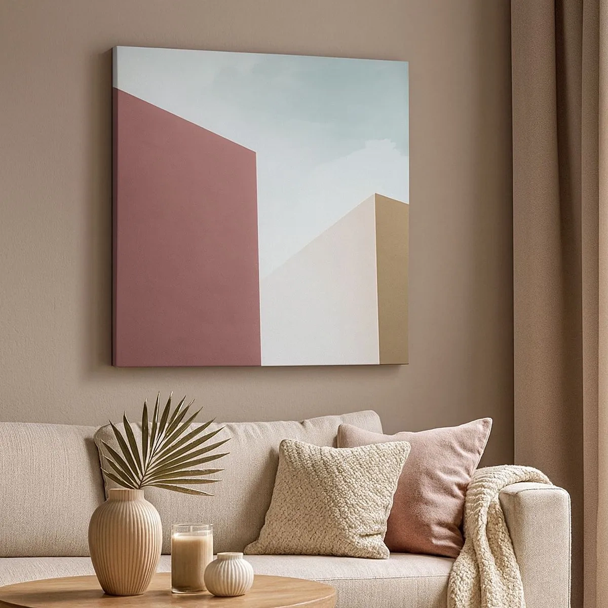 Obraz na plátne - Geometria slnečného leta - 30x30 cm