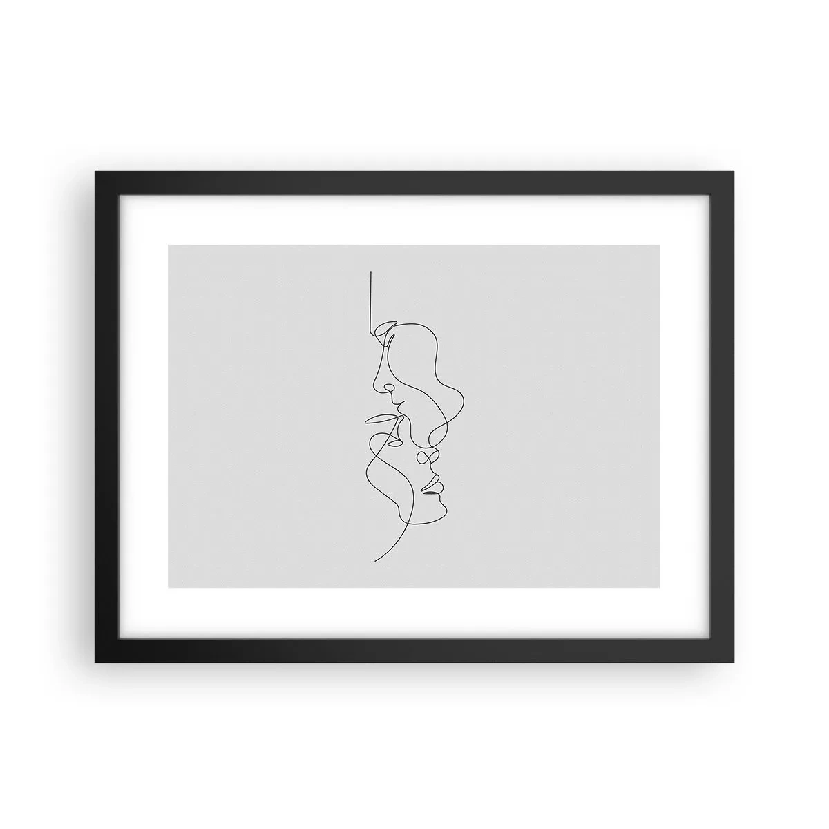 Plagát v čiernom ráme - Žiar vášnivých túžob - 40x30 cm