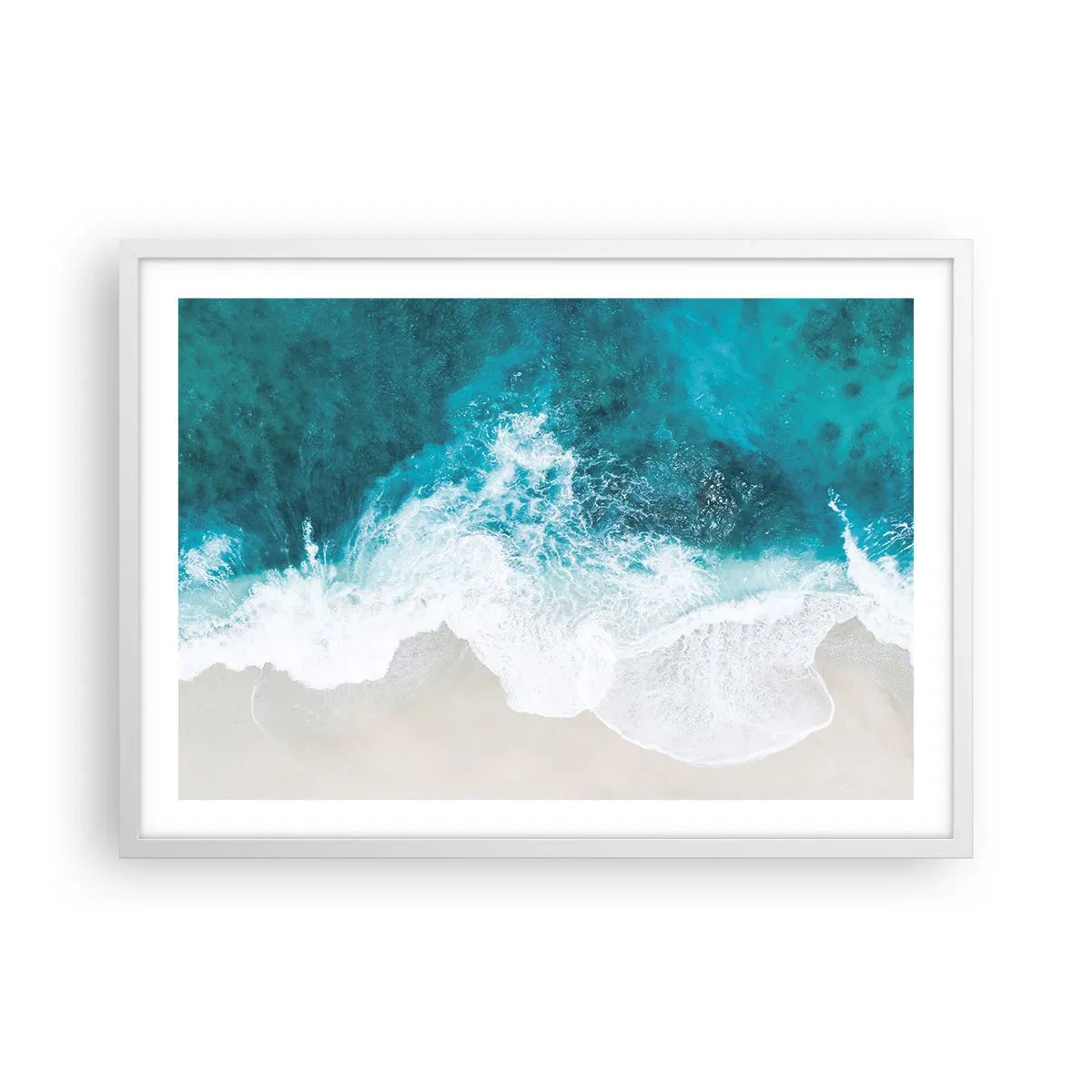 Plagát v bielom ráme - Prirodzené pohladenie - 70x50 cm