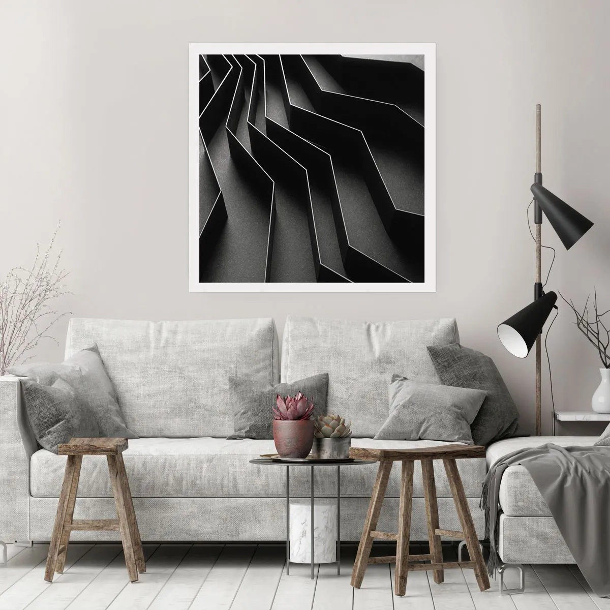 Plagát - Priestorový poriadok - 50x50 cm