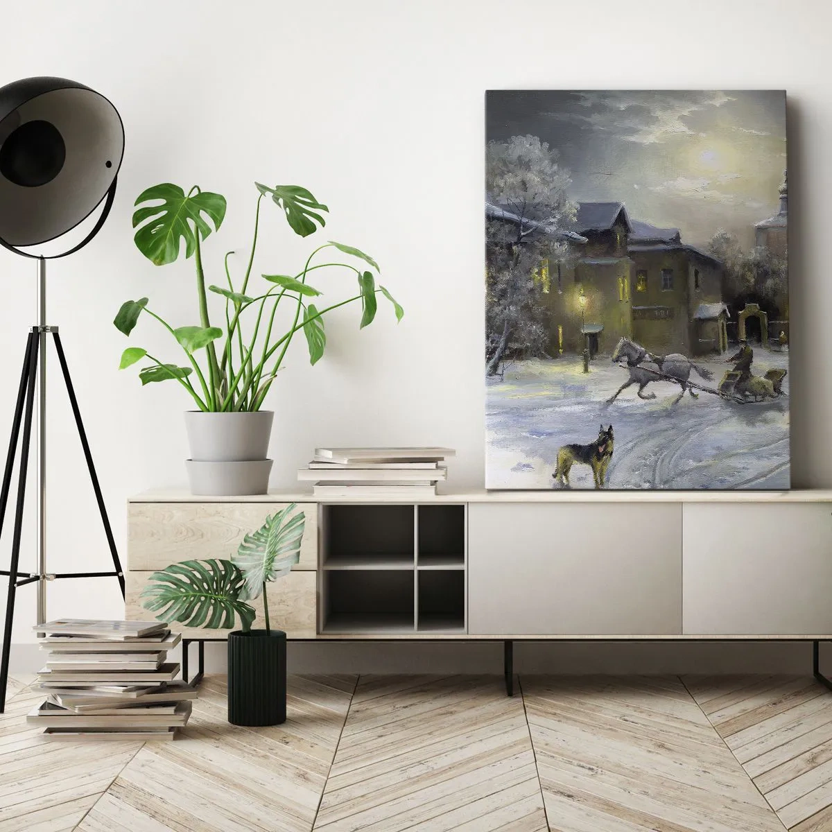 Obraz na plátne - Kúzlo ruskej zimy - 70x100 cm