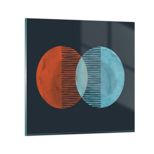 Obraz na skle - Astronomická fantázia - 40x40 cm