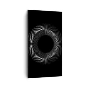 Obraz na plátne - Čierne slnko - 45x80 cm