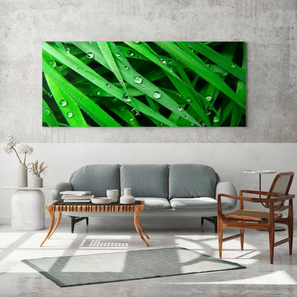 Obraz na skle - Hrajte na zelenú - 120x50 cm