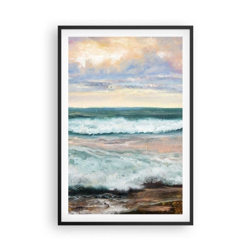 Plagát v čiernom ráme - Tu uhladíš dušu - 61x91 cm