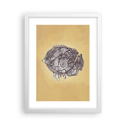 Plagát v bielom ráme - Z oceánu ornamentov - 30x40 cm
