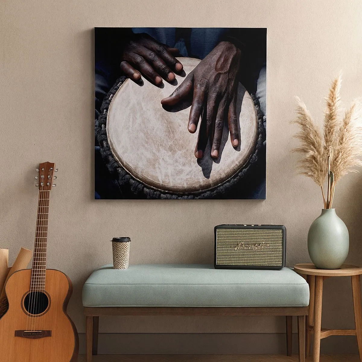 Obraz na plátne - Žite vo svojom rytme - 30x30 cm