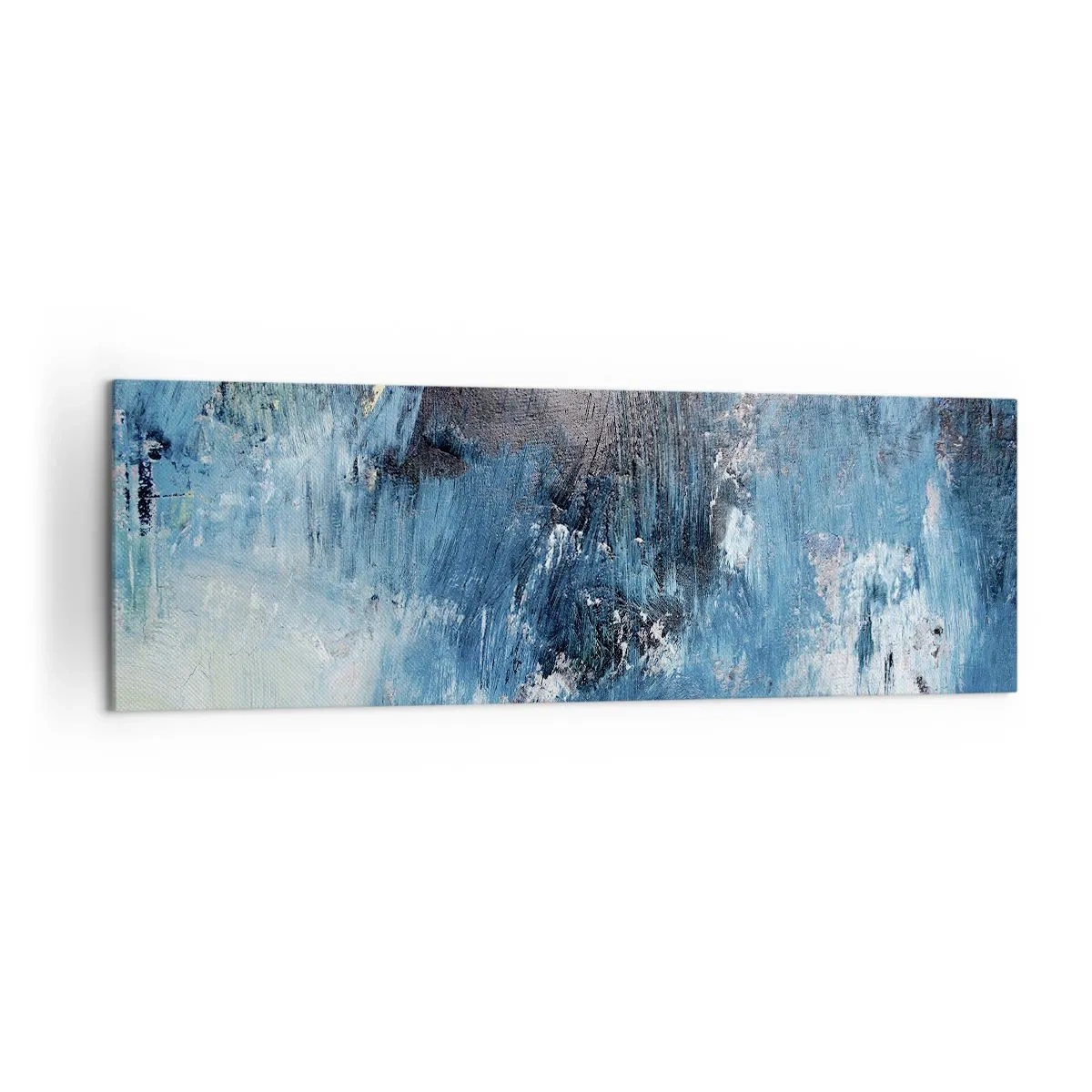 Obraz na plátne - Rapsódia v modrom - 160x50 cm