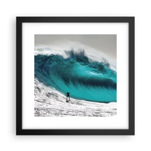 Plagát v čiernom ráme - Výzva prijatá - 30x30 cm