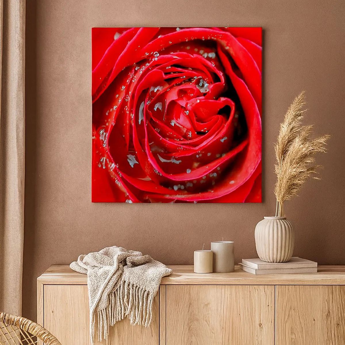 Obraz na plátne - V kvapkách rosy - 30x30 cm