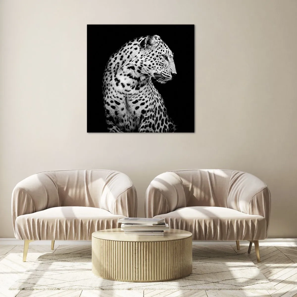 Obraz na skle - Pravý profil perfektný! - 30x30 cm