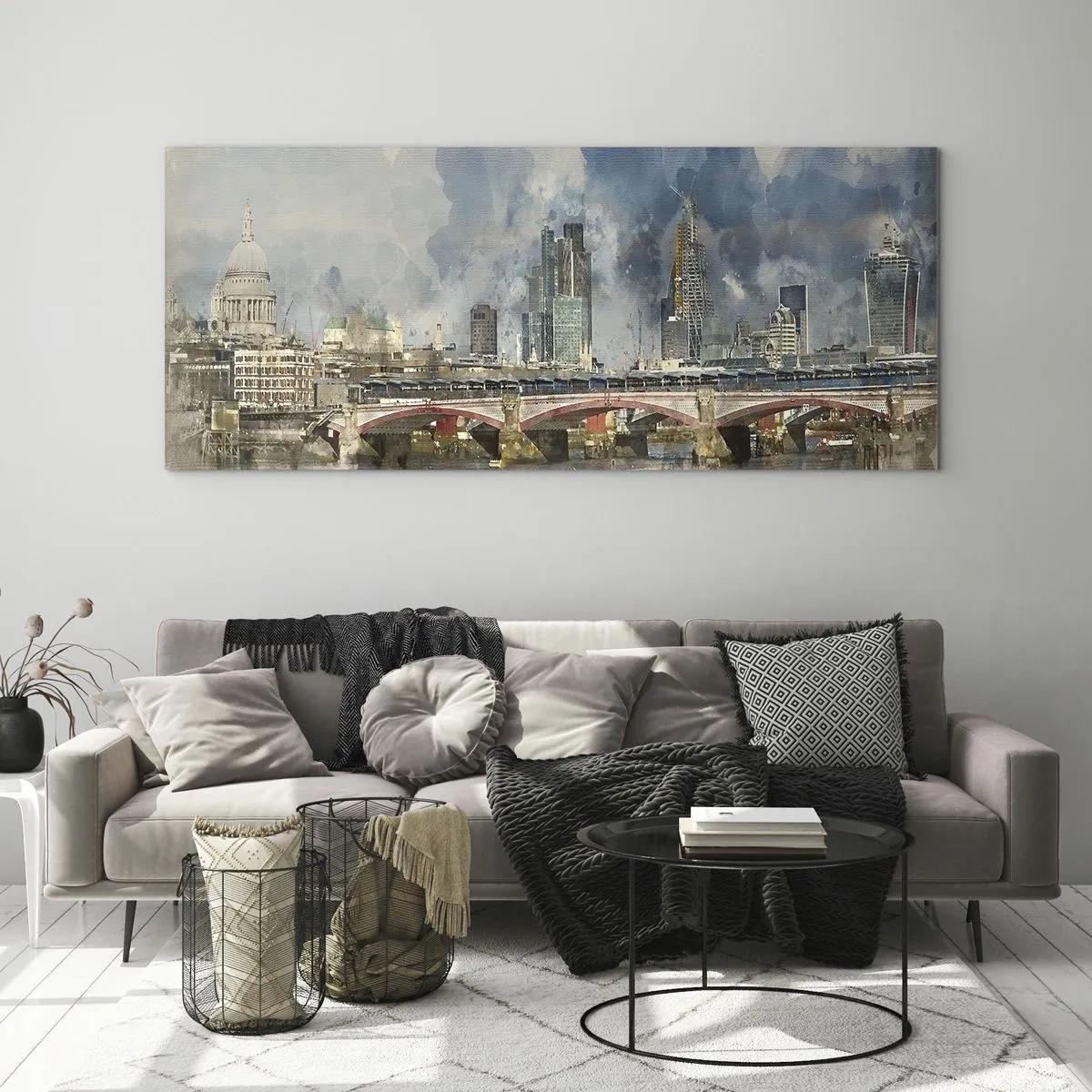 Obraz na skle - Londýn v celej svojej kráse - 100x40 cm