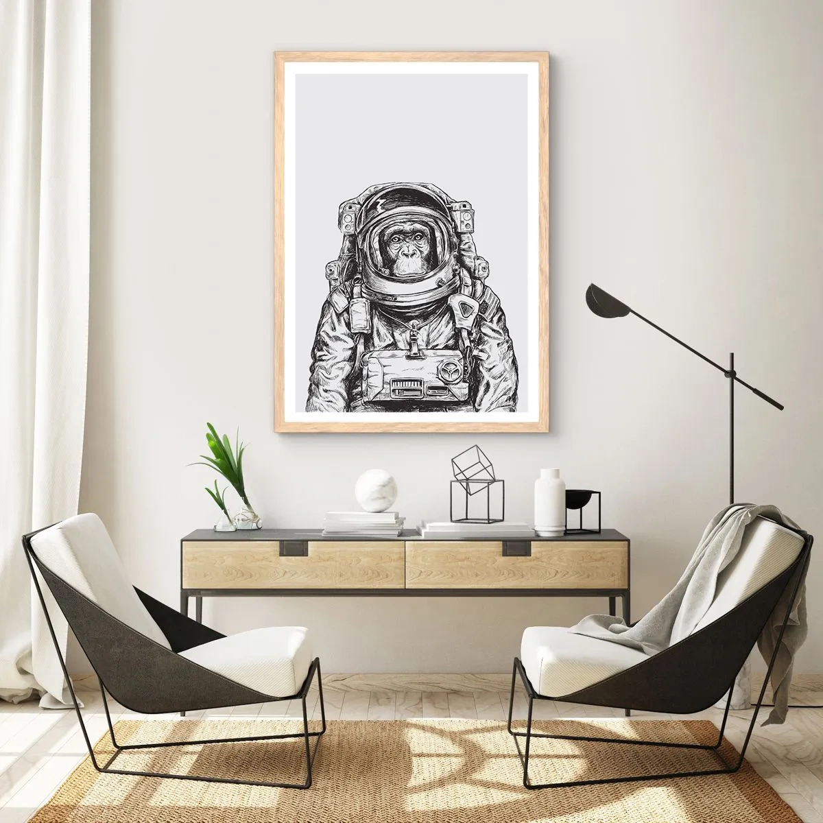 Plagát v ráme zo svetlého duba - Alternatívny vývoj - 61x91 cm