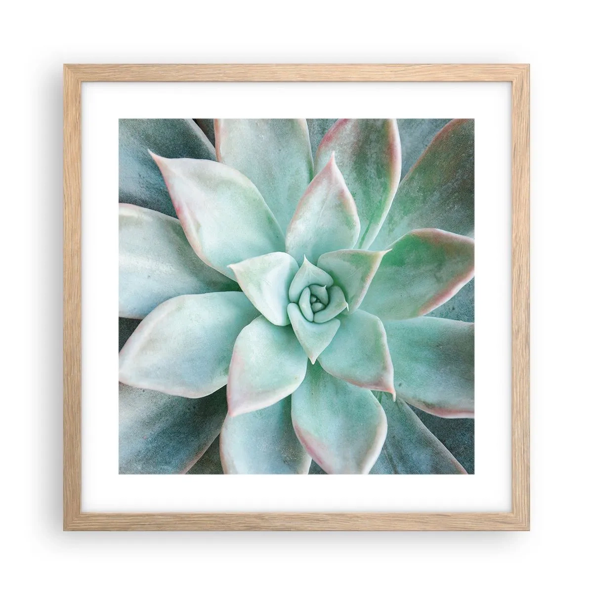 Plagát v ráme zo svetlého duba - Srdce púšte - 40x40 cm