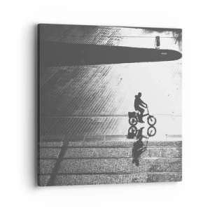 Obraz na plátne - Dopredu, cez mesto - 40x40 cm