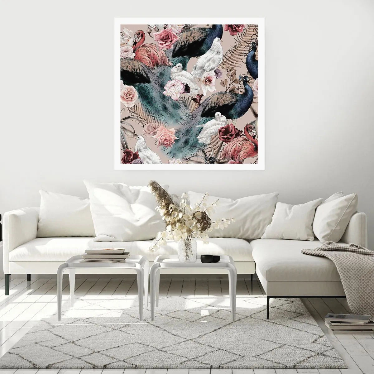 Plagát - V palácovej záhrade - 60x60 cm