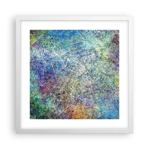 Plagát v bielom ráme - To nie je tak jednoduché - 40x40 cm