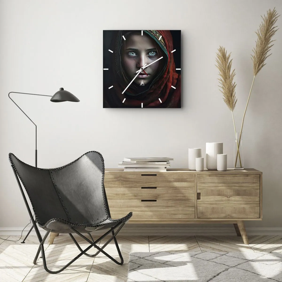 Nástenné hodiny - Východná princezná - 30x30 cm