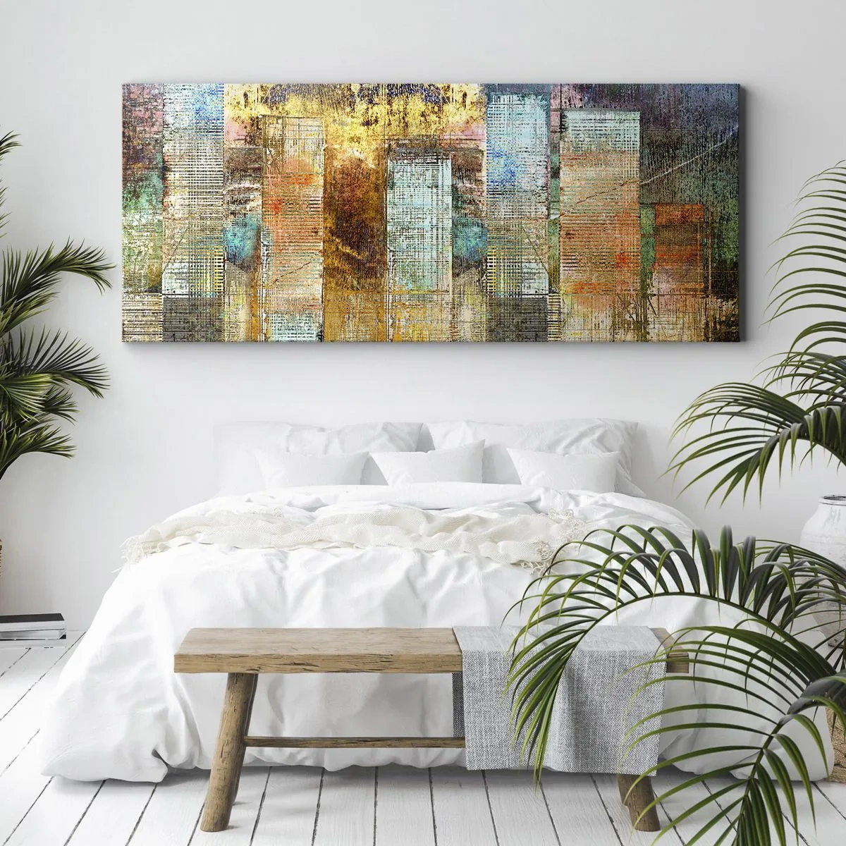 Obraz na plátne - Slnečná metropola - 160x50 cm