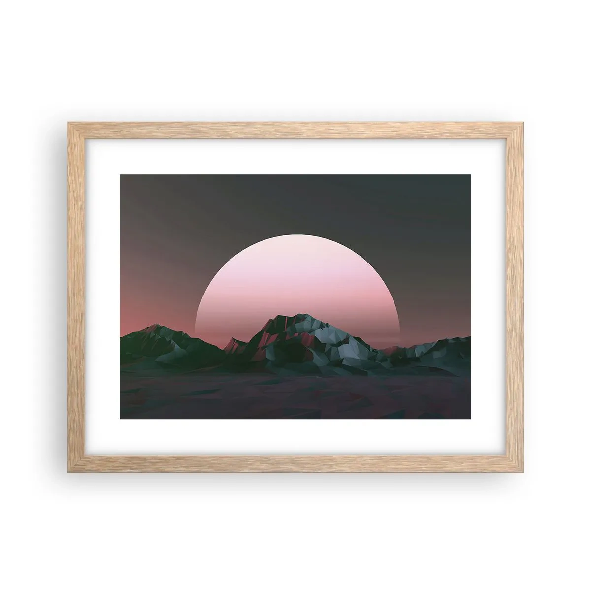 Plagát v ráme zo svetlého duba - V susednej galaxii - 40x30 cm