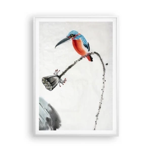 Plagát v bielom ráme - Život lúky - 70x100 cm