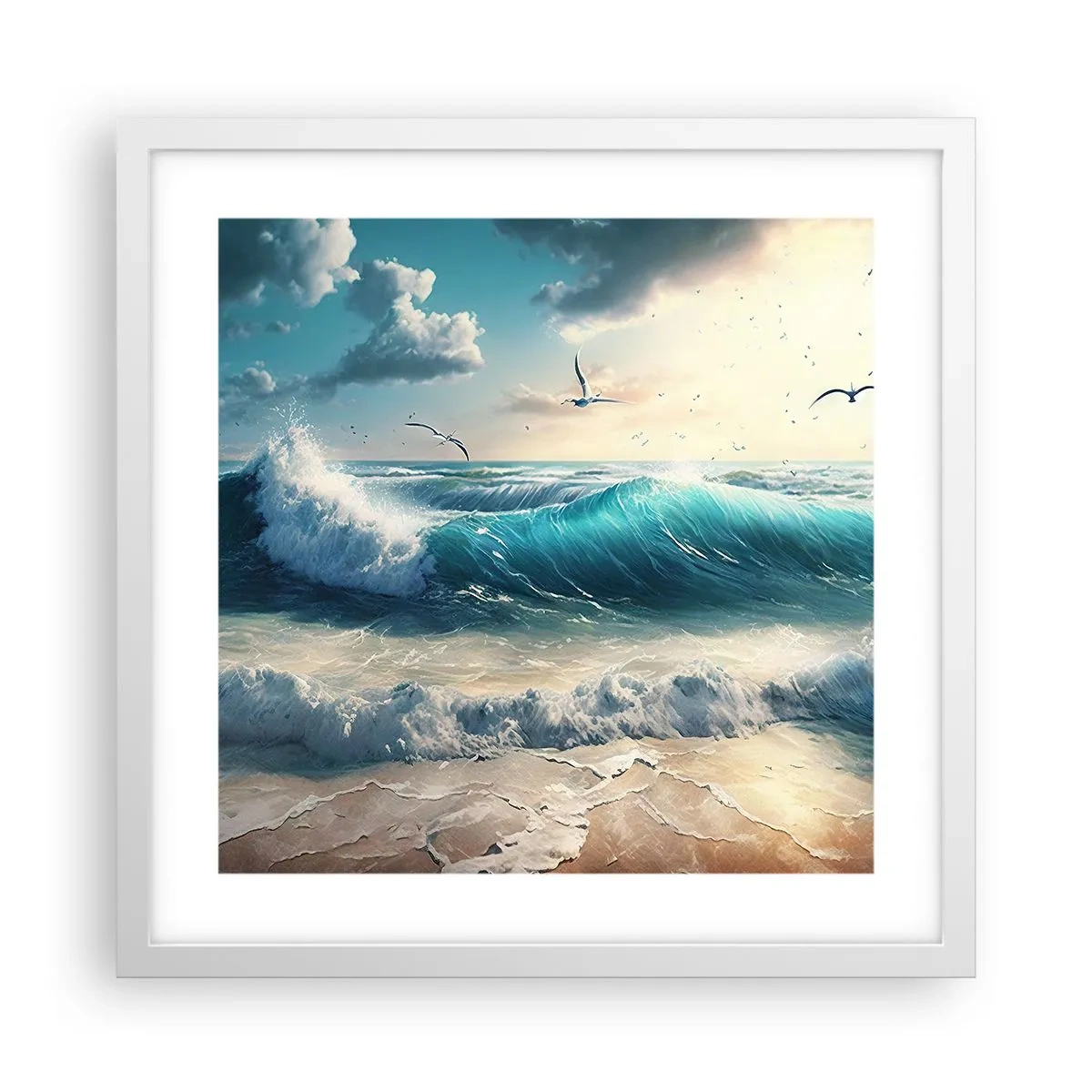 Plagát v bielom ráme - Šušťanie len pre teba - 40x40 cm