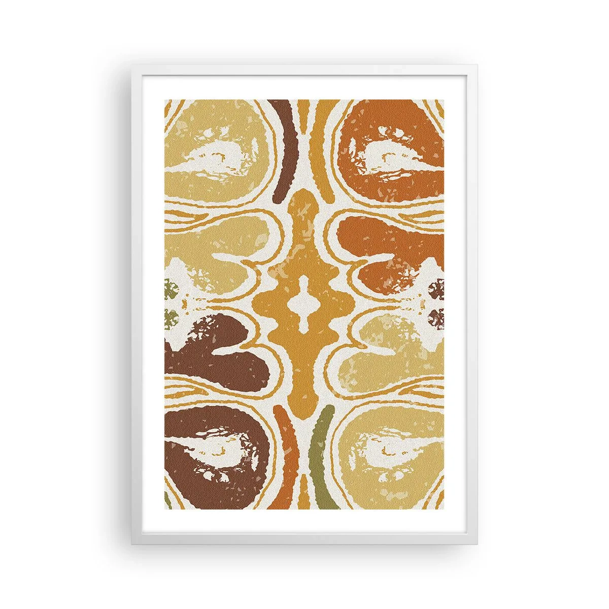 Plagát v bielom ráme - Sentimentálna abstrakcia - 50x70 cm