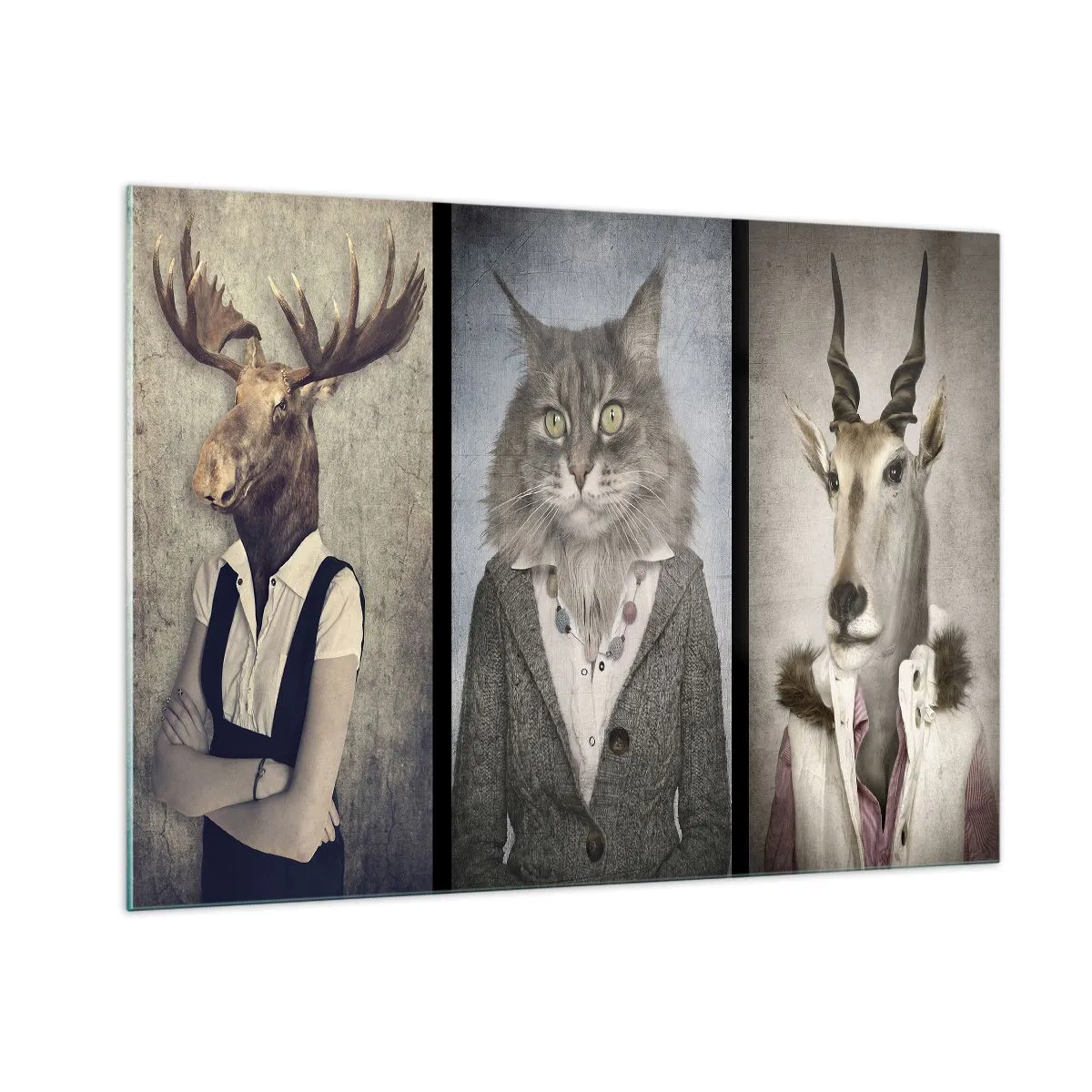 Obraz na skle - Kožuchy opäť v móde - 100x70 cm