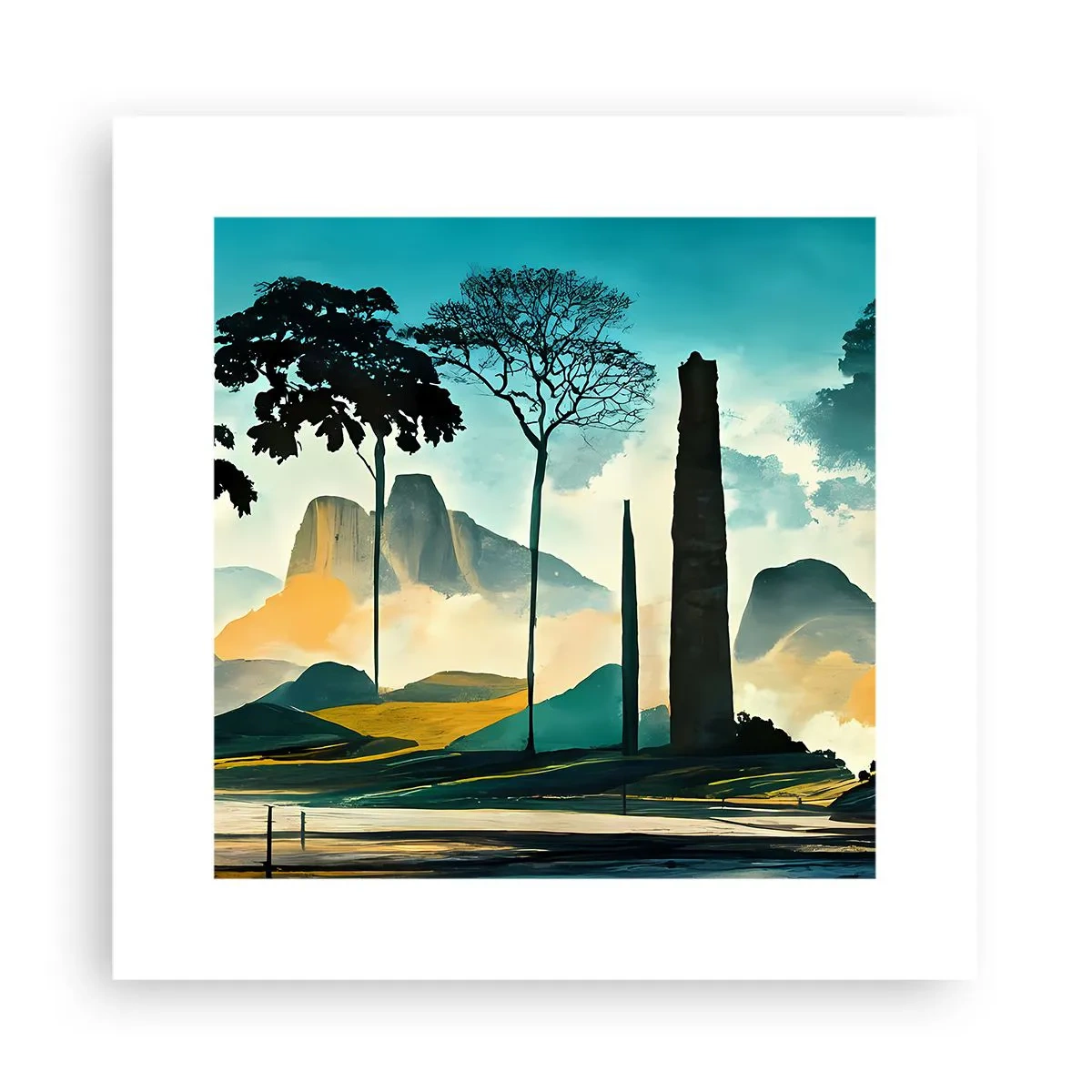 Plagát - Vyššie a vyššie - 30x30 cm