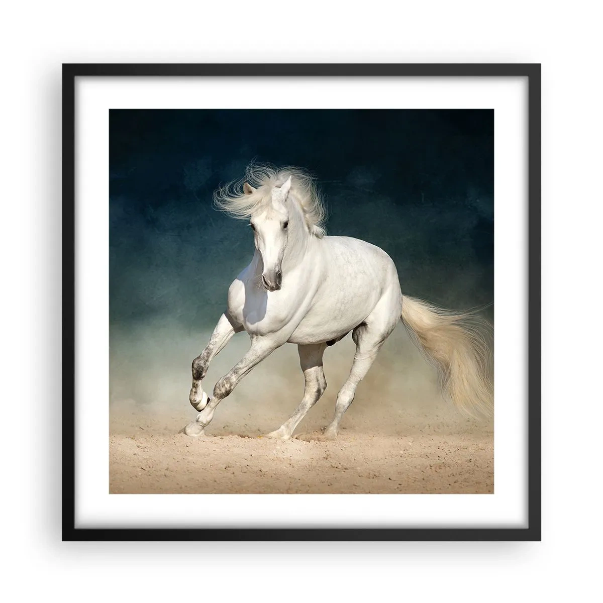 Plagát v čiernom ráme - Sloboda v čistom stave - 50x50 cm