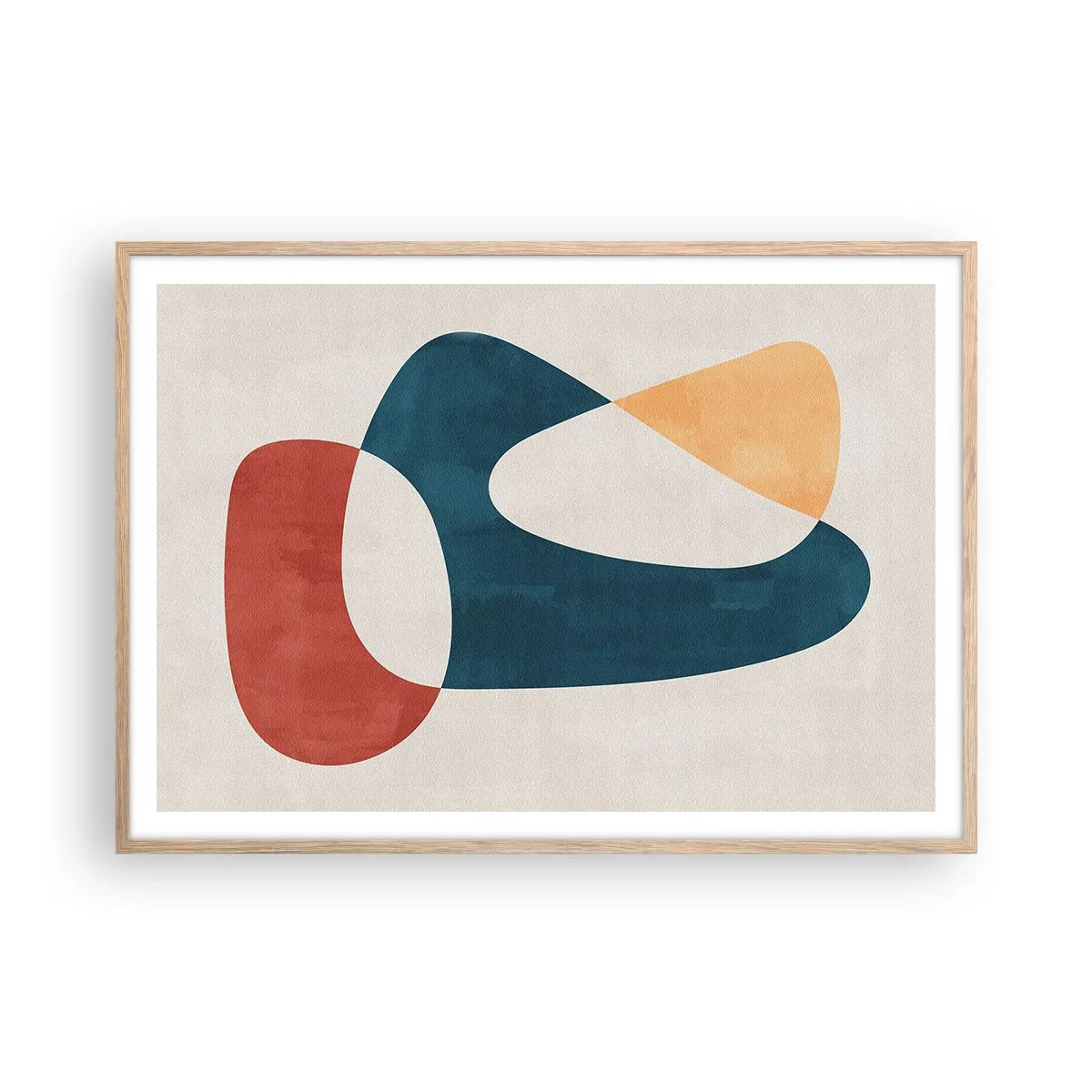 Plagát v ráme zo svetlého duba - Vplyvy a metamorfózy - 100x70 cm